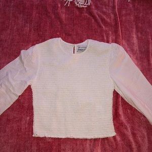 White Smocked Urban Outfitters Top